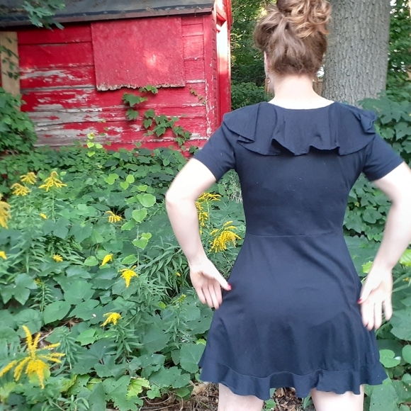 Knit Ruffle Dress - Picture 5 of 5
